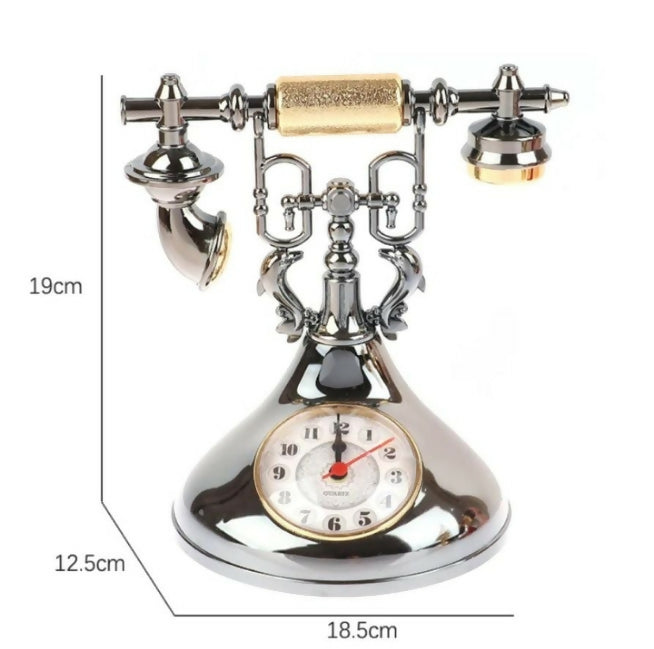 Retro telephone alarm clock create description