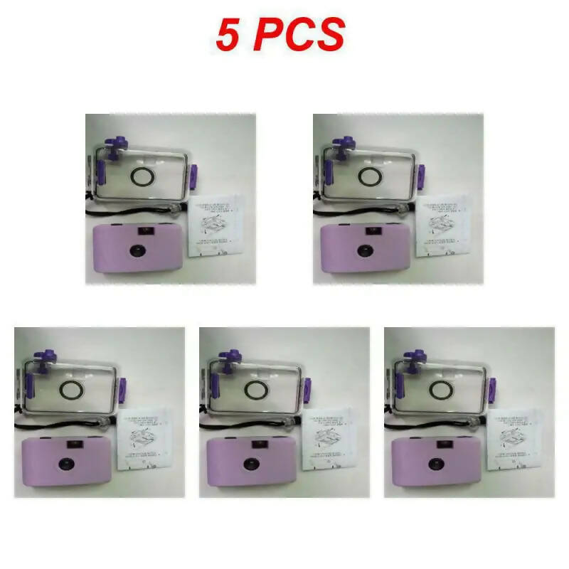 2/5PCS Waterproof Camera Compact Size Waterproof Captures Memories User-friendly Durable Retro Waterproof Camera Retro Camera