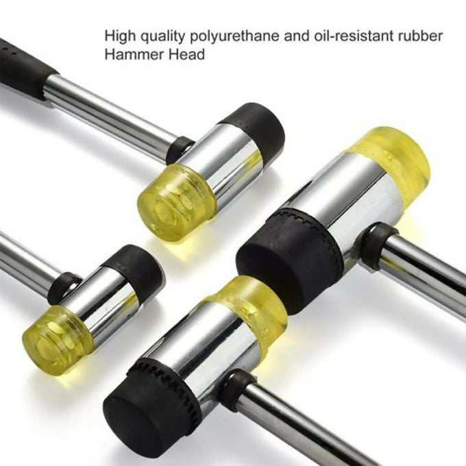 Mallet Soft Rubber Hammer Double Faced Tap Non-Slip Multifunctional Window Bead Double Face Tap Rubber Hammer Mallet