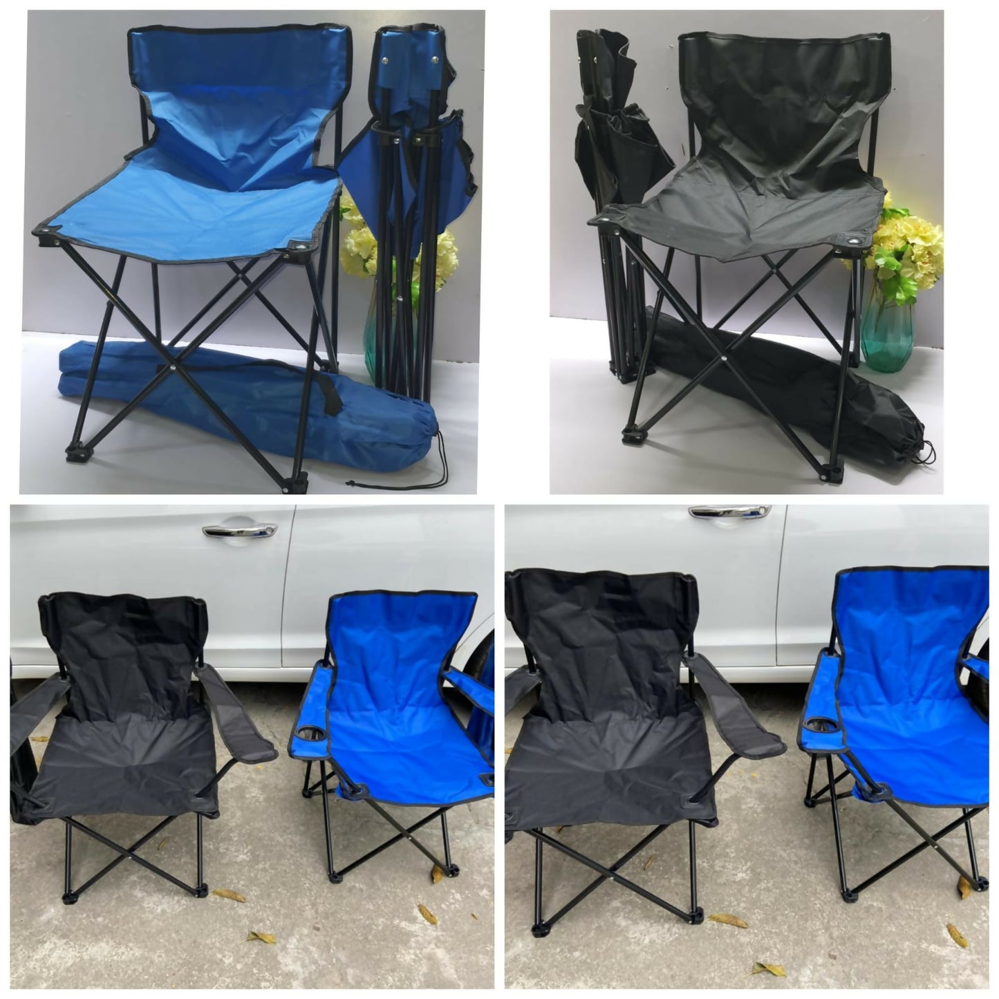 fodable metallic frame water proof canvas camping chair