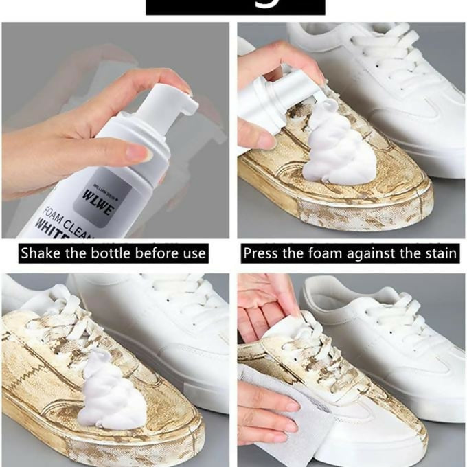 Foaming White Shoe Cleaner - Sneakers Cleaning/Decontamination Foam - 200ml