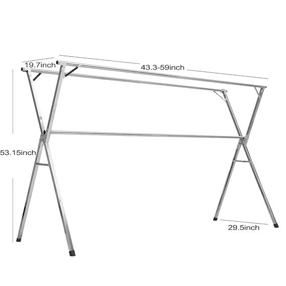 Double Outdoor Cloth Rail