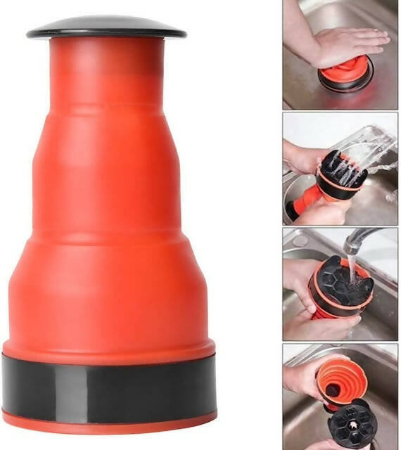 Clog Canon Pressure Unblocker, Clog Remover Plunger, Kitchen Sink Drain Pipe, Cannon High Pressure Manual Air Power Drain Blaster Pump