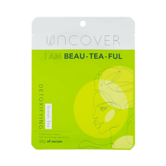 Uncover Sheet Mask Multipack Bundle - Aloe, Vitamin c ,Green tea - 25g