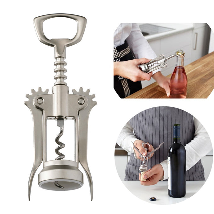 Portable Stainless Steel Corkscrew Bottle Openers