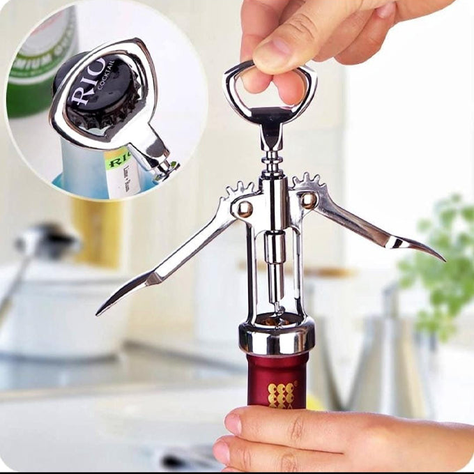 Portable Stainless Steel Corkscrew Bottle Openers