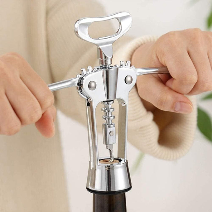 Portable Stainless Steel Corkscrew Bottle Openers