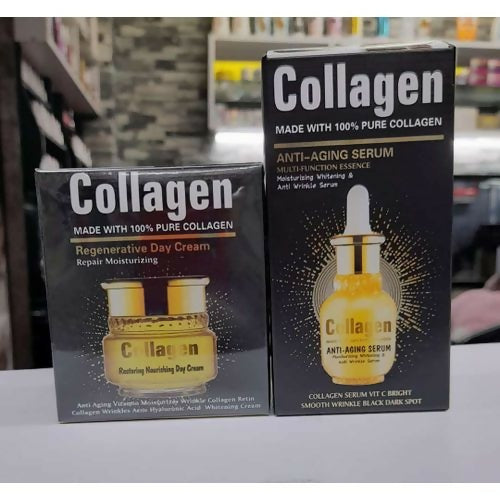 Fruit Of The Wokali Pure Moisturizer Anti Aging Collagen Serum AND COLAGEN CREAM