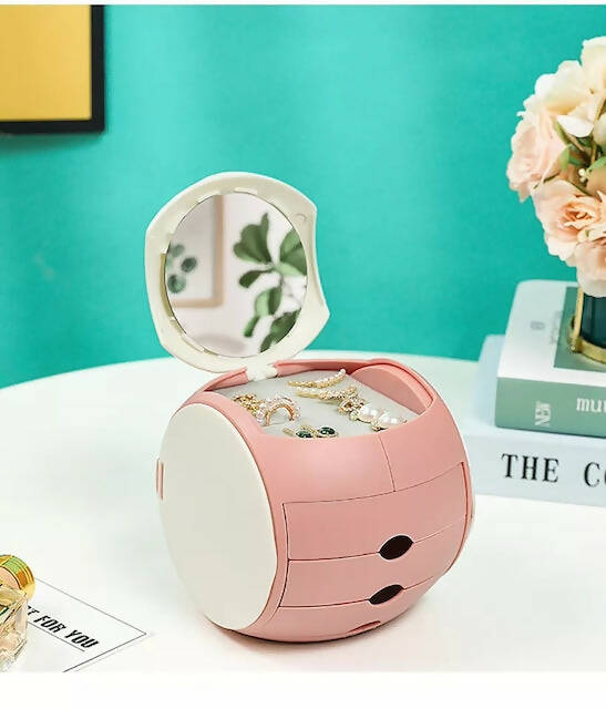 Ball Shaped Jewelry Box with Drawers, Multilayered Storage, Attractive Design, Gift Option