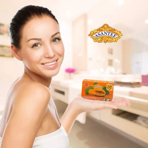 Asantee Papaya And Honey Whitening Anti Acne Soap - 125g