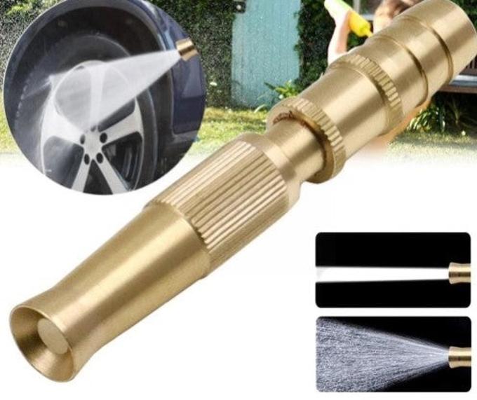 High-Pressure Adjustable Brass Hose Nozzle for Car Wash, Gardening, and Lawn Care (Without Pipe)