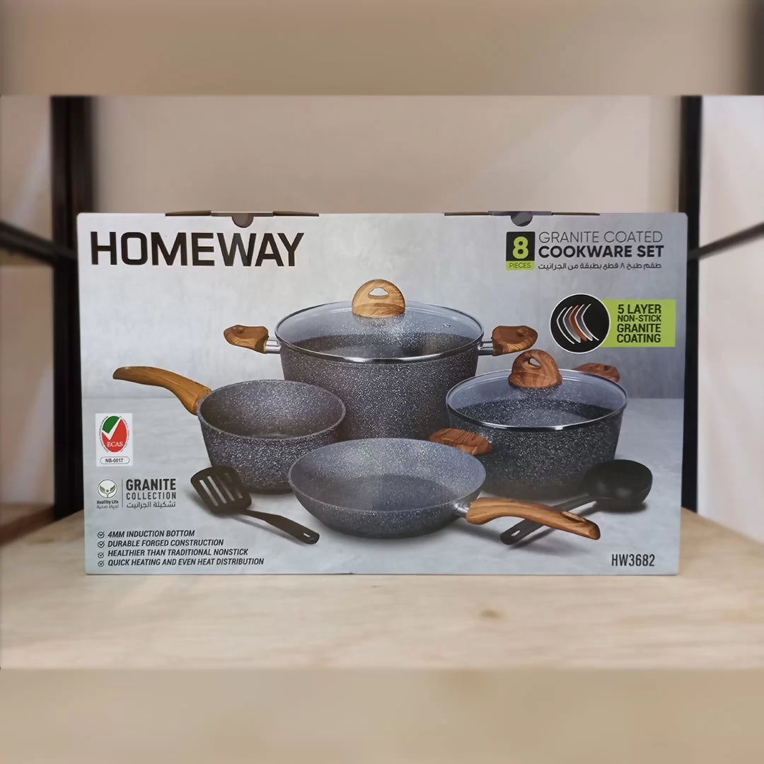 Granite Cookware Nonstick 8pc Set