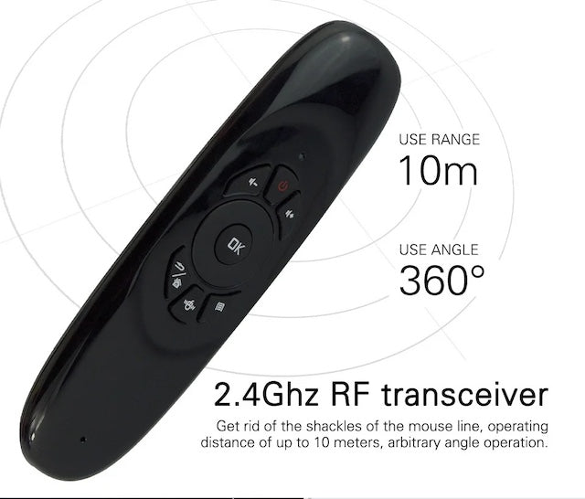 Air Mouse Keyboard Fly, Intelligent Anti Shake Remote Mouse Support, Wireless Remote Mouse for Android TV, Linux, Windows, MacOS