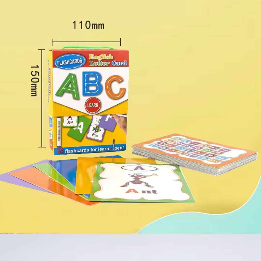 Alphabet Flashcards with Tracing Practice
