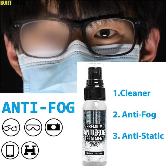 Anti Fog Spray Lens Cleaner Long Lasting Glasses Defogger, Anti-Fog + Eye Glasses Cleaner Treatment For Spectacle Glasses