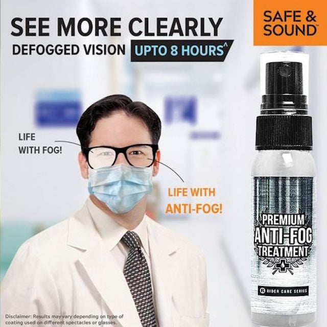 Anti Fog Spray Lens Cleaner Long Lasting Glasses Defogger, Anti-Fog + Eye Glasses Cleaner Treatment For Spectacle Glasses