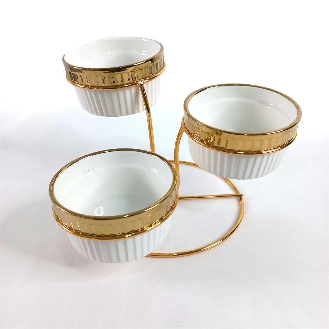 3 Tiered Ceramic Bowl Set