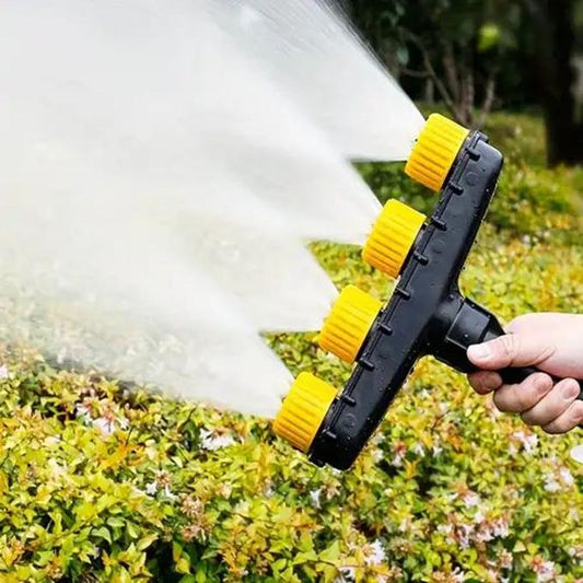 4-Head Agriculture Atomizer Nozzles Sprayer Home Garden Lawn Water Sprinkler, Rotating nozzle with Multi-Hole Design