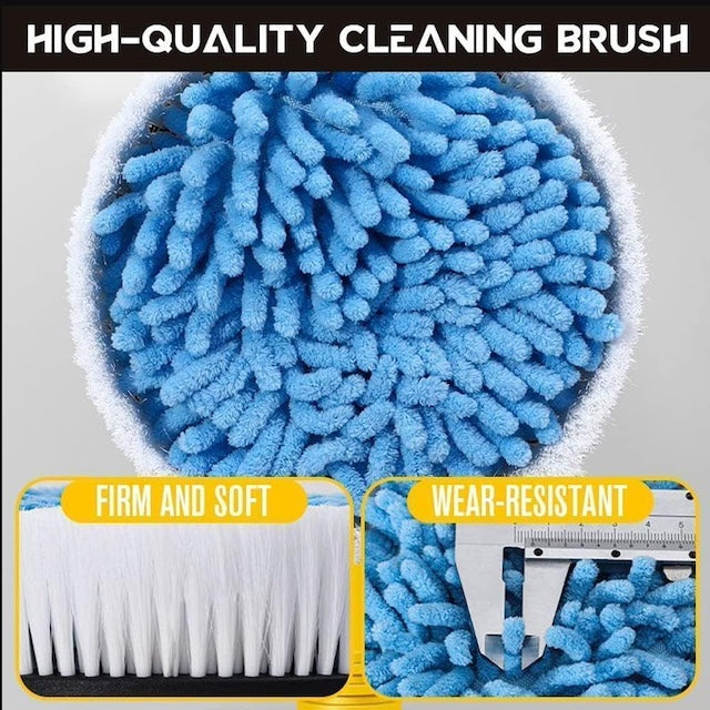 Automatic Car Cleaning Rotary Brush, New Auto Rotating Retractable Car Wash Brush, 360° Spin Car Mop, Foam Car Wash Kit