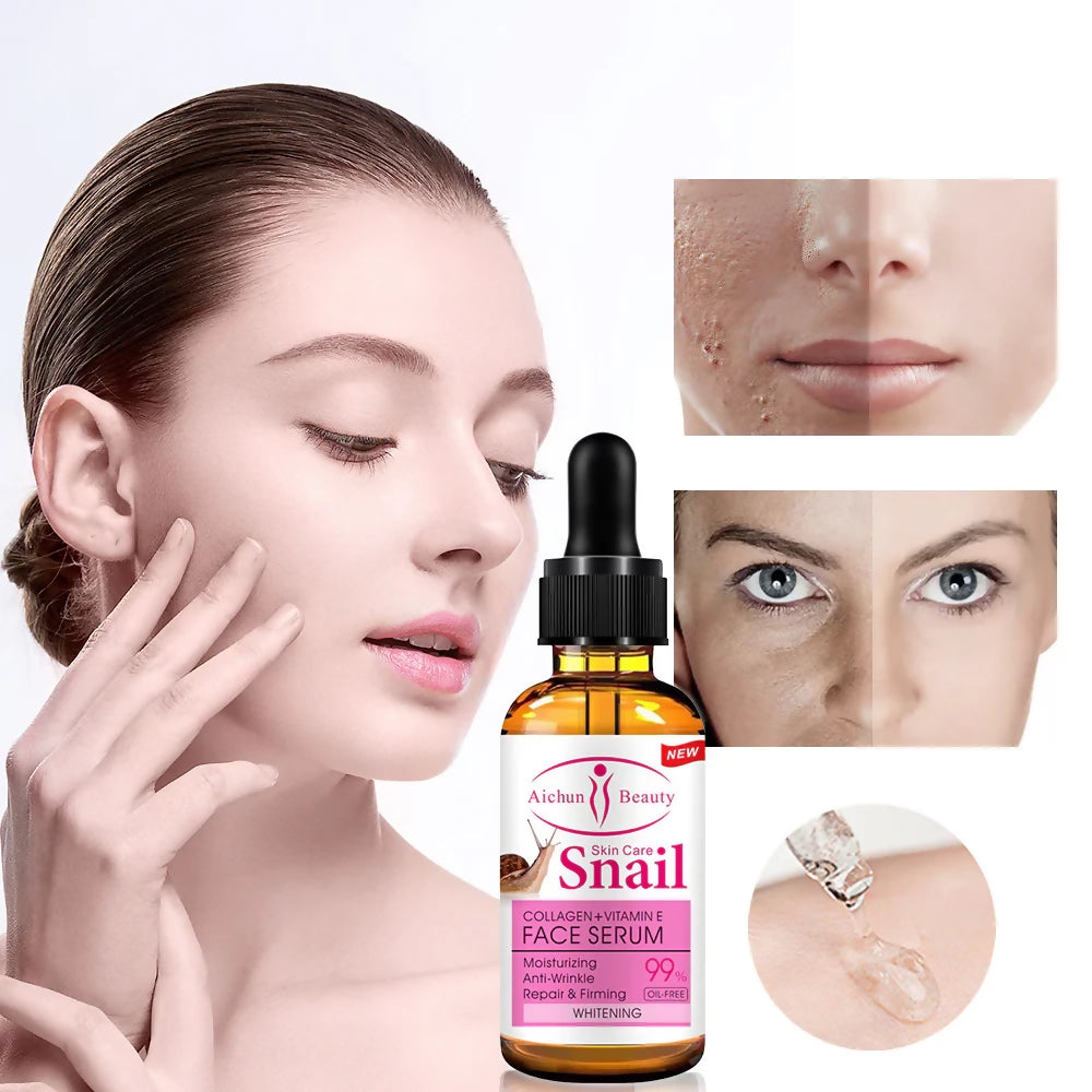 Snail Face Serum with Collagen and Vitamin E