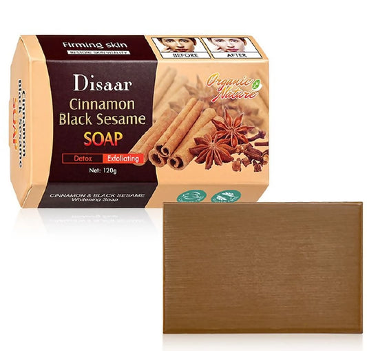 Disaar cinnamon and black sesame whitening soap -120g