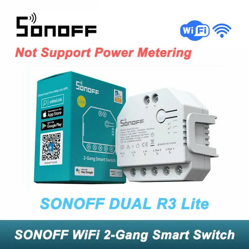 SONOFF MINIR4M Wifi Smart Switch Matter Compatible Wireless Controller Universal Breaker Via Alexa Google Home Voice Control