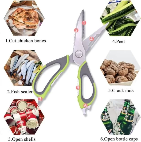 7 in 1 Multipurpose Kitchen Scissors