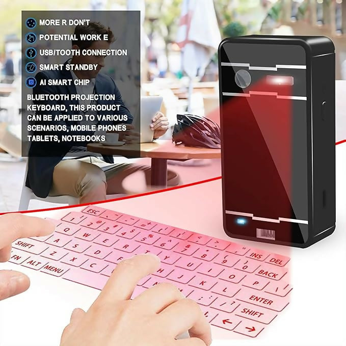 Portable Wireless Virtual Projection Keyboard