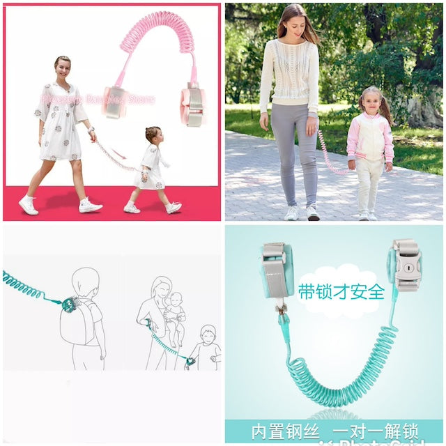 Baby Safety Harness Leash, Anti Lost Wrist Link, Leash Harness with Induction Lock, Safety Wrist Leash for Toddlers, Babies and Kids