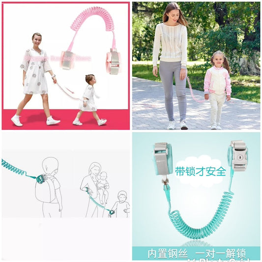 Baby Safety Harness Leash, Anti Lost Wrist Link, Leash Harness with Induction Lock, Safety Wrist Leash for Toddlers, Babies and Kids