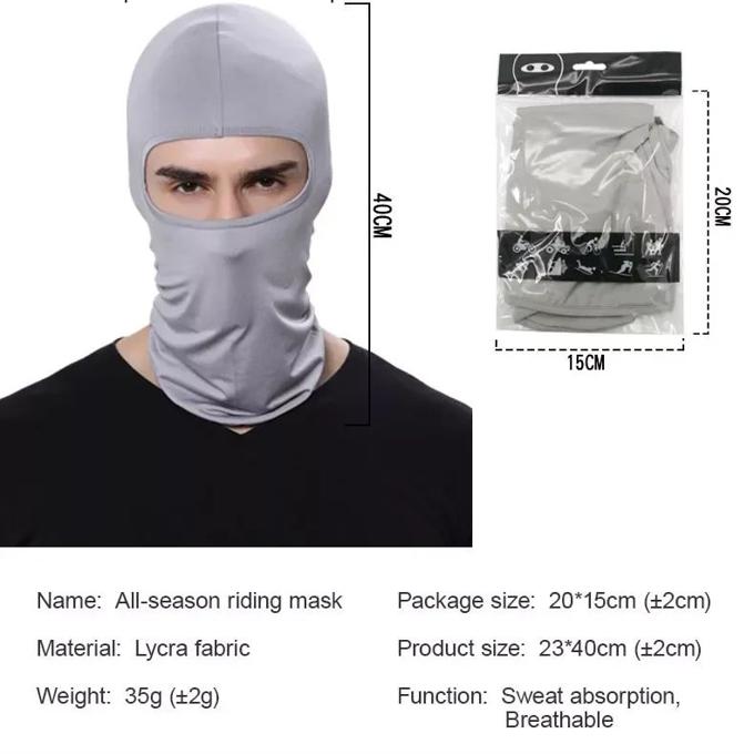 Tactical Full Face Mask Motorcycle Cycling Balaclava Bike Cover Neck Sun Ultra UV Protection Helmet Hood Windproof, Sun Protection, Breathable