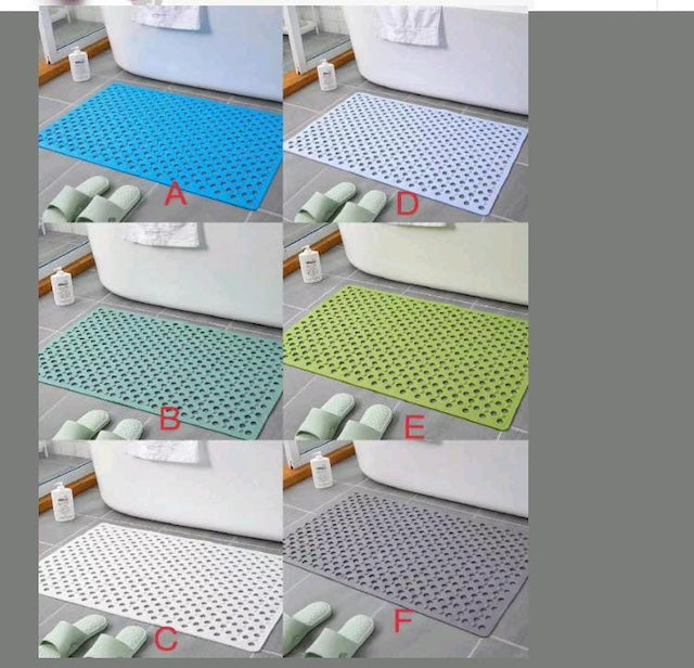 Bathroom Antislip Mat, Long Non-Slip Rubber Shower Mat, Waterproof And Anti-fall Hollow Massage, Washable Floor Mat