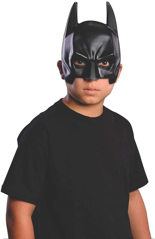 Batman Half Mask for Children, Teens and Small Adults, Plastic Face