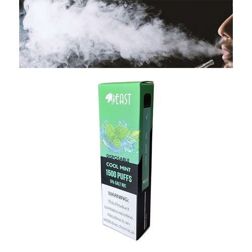 Beast 1500+ Puffs Disposable Vaping Device, Salt Nicotine E Cigarette Tobacco Flavour - Ready To Puff And Vape