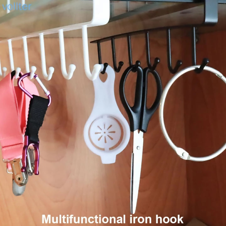 Kitchen Multipurpose 6 Hooks Holder