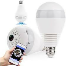 Smart CCTV camera bulb