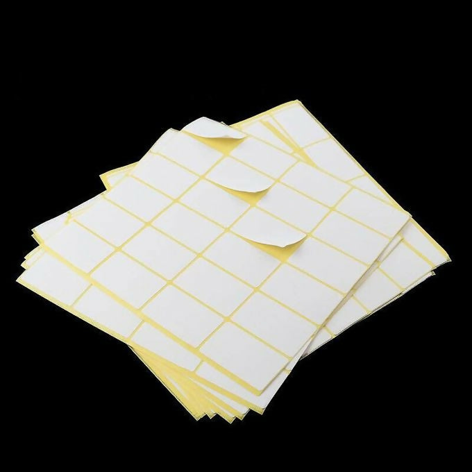 KARTASI 96 Pieces Self Adhesive Labels Sticker Blank White 5.1x2.5cm