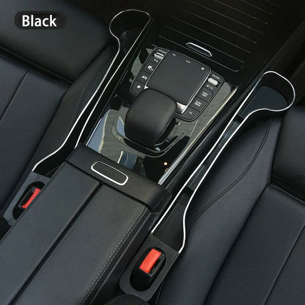 Car Seat Gap Filler Organizer- Upgrade Car Side Seat Gap Filler with Cup Holder and Phone Holder- Car Seat Gap Organizer 2 Pack