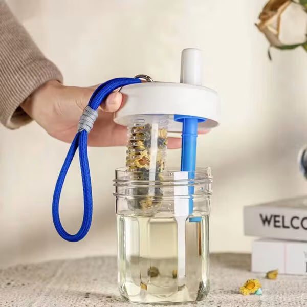 Kids Leak Proof Water Bottle with Straw and Infuser