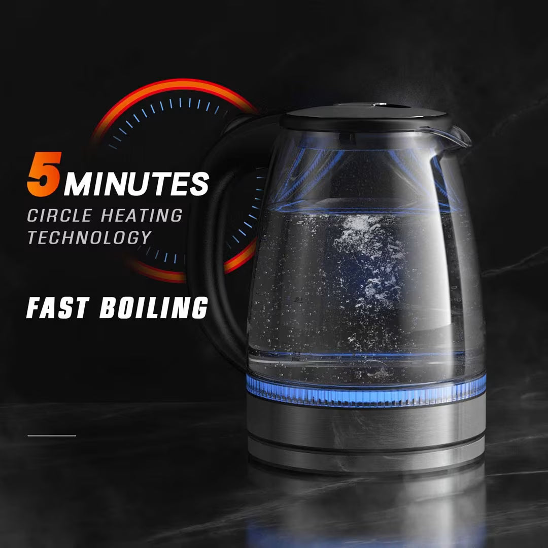 2L Borosilicate Glass Electric Kettle