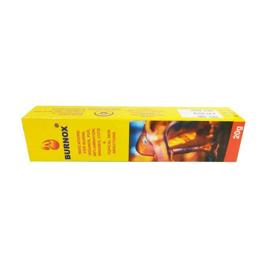 Burnox Cream For Burns Wounds Pus Inflammation Bruises Cuts - 20g