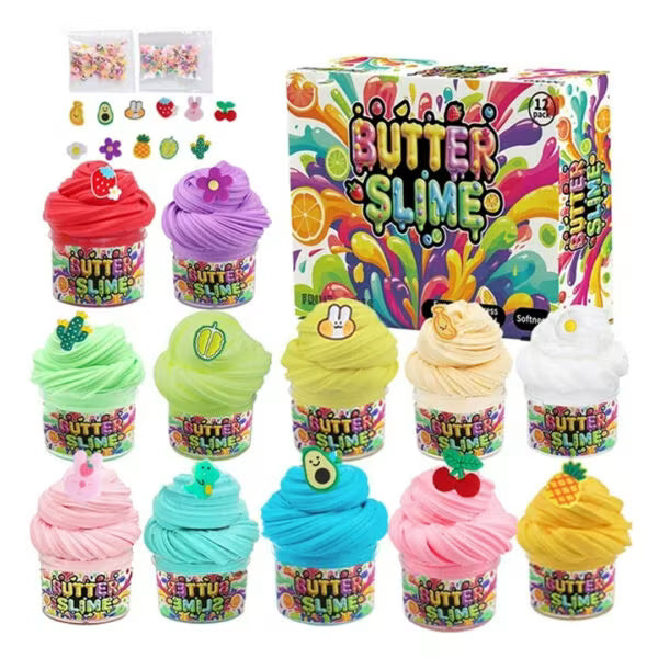 12 Pack Butter Slime Kit for Kids