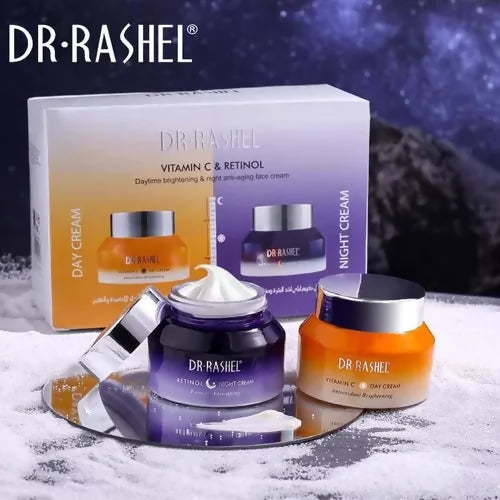 DR RASHEL Vitamin C & Retinol Day & Night Face Cream -2 Pack