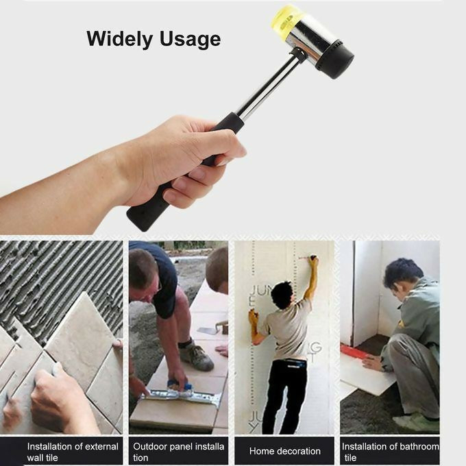 Mallet Soft Rubber Hammer Double Faced Tap Non-Slip Multifunctional Window Bead Double Face Tap Rubber Hammer Mallet