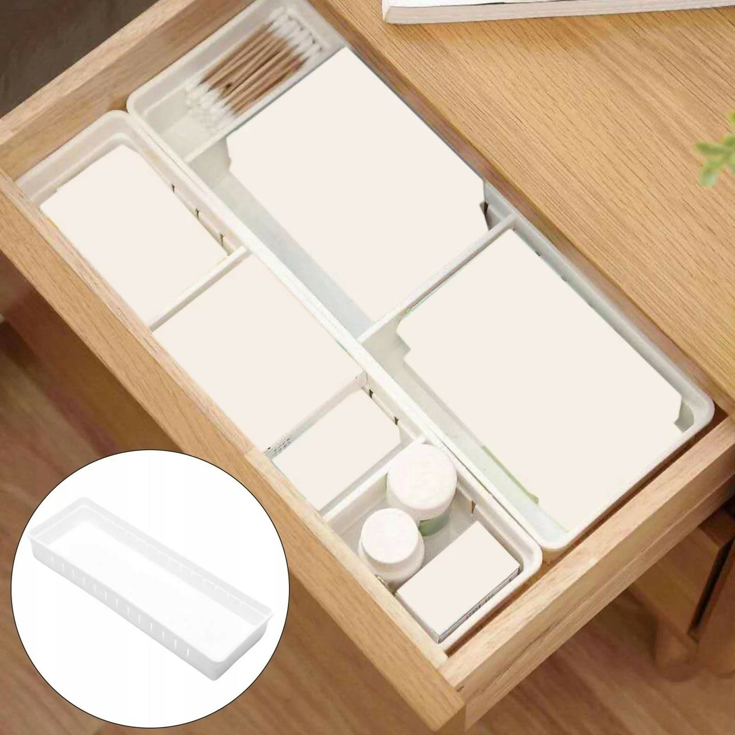 Plastic Drawer Organizer Tray 34.7×11.7cm