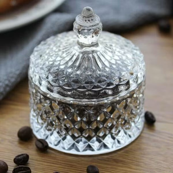 Glass Candy Jar 8.5x9cm