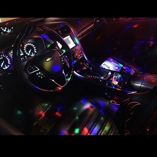 Mini USB Sound Activated Disco Ball LED Multi-Color Party Light