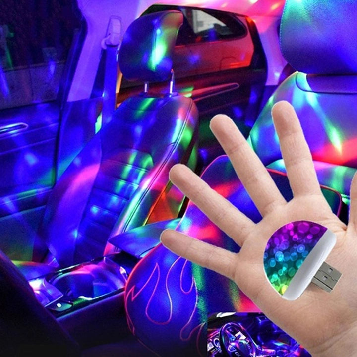 Mini USB Sound Activated Disco Ball LED Multi-Color Party Light
