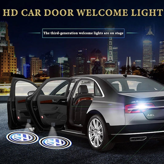 Wireless LED Car Door welcoming Light, Shadow Lights Logo Projector, Welcome Logo Light, Car Light Accessories