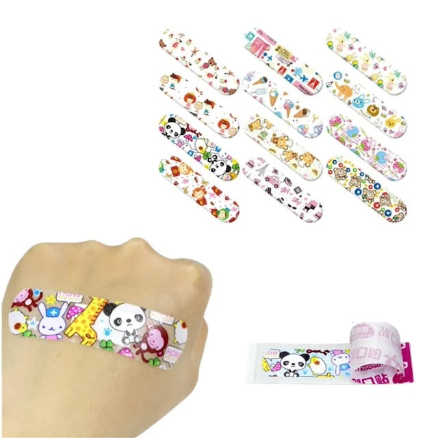 Cartoon Band-Aid Wound Plast Children Kids, Hemostasis Adhesive Bandages Acne Band-aids Household First Aid Supplies - 120 Pieces